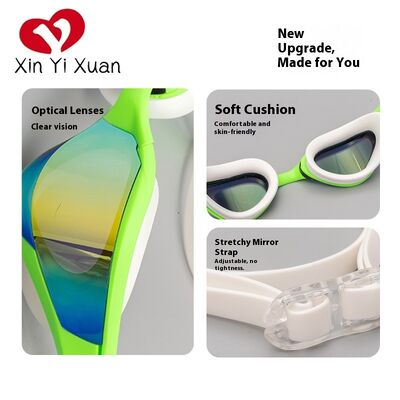 2025 New Model Swimming Goggles - Cross-border Silicone Integrated Bridge Adult Swimming Glasses - Anti-fog and Waterproof - Factory Customized Men's and Women's Goggles