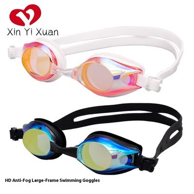 Adult swimming goggles - Silicone anti-fog swimming goggles - Universal for both men and women - Electroplated swimming goggles - Factory customization