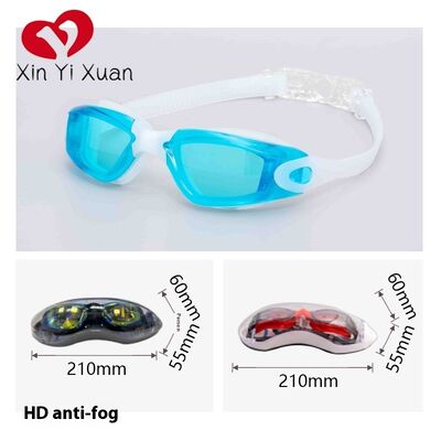 OEM customized children's swimming goggles, cross-border silicone integrated bridge swimming goggles, anti-fog and waterproof swimming goggles