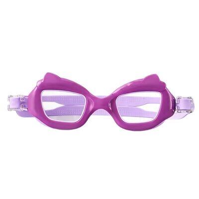 Children's Cartoon Cat-Ear Swimming Goggles with Anti-Fog Technology and High-Definition Lens for Clear Vision