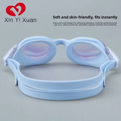 Adult swimming goggles - High-definition anti-fog and waterproof electroplated - Women's and men's silicone connected swimming goggles - Factory direct supply for wholesale
