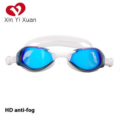 Factory Wholesale Professional Adult Training Swim Goggles Impact Resistant PC Lens Skin Friendly Silicone Seal & Elastic Silicone Head Strap Waterproof Swimming Goggles